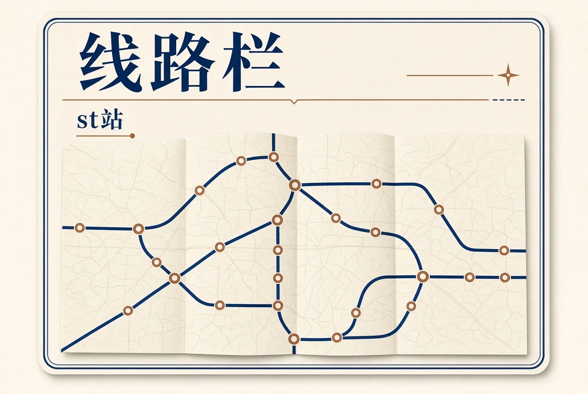 线路栏长线阅读视觉